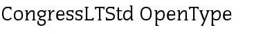 Congress LT Std Regular Font