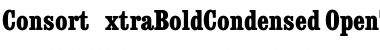 ConsortExtraBoldCondensed Regular Font