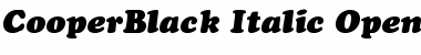 Cooper Black Italic Font