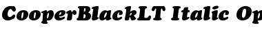 Cooper Black LT Regular Font