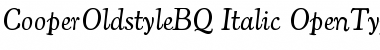 Cooper Old Style BQ Regular Font