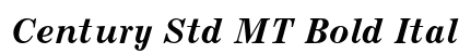 Century Std MT Bold Italic Preview