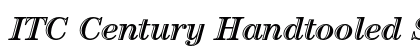 ITC Century Handtooled Std Bold Italic Preview