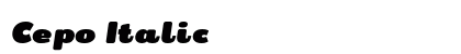 Cepo Italic preview