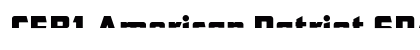 CFB1 American Patriot SPANGLE 2 Italic preview