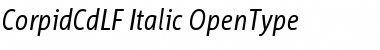 Corpid Cd LF Italic Font