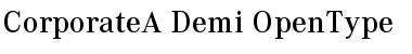 Corporate A Demi Font