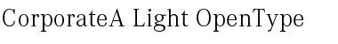 Corporate A Light Font