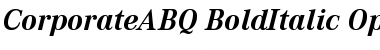 Corporate A BQ Regular Font