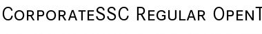 Corporate S SC Regular Font