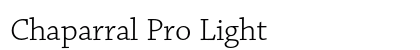 Chaparral Pro Light Preview