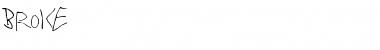 Broke Regular Font