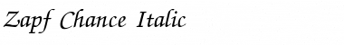 Zapf Chance Italic Font