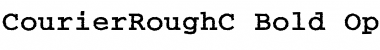 Download CourierRoughC Font