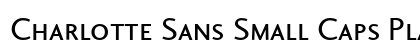 Charlotte Sans Small Caps Plain preview