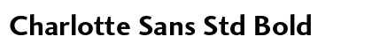Charlotte Sans Std Bold Preview