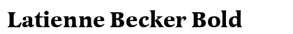 Latienne Becker Bold preview