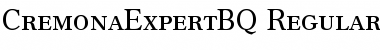 Cremona Expert BQ Regular Font