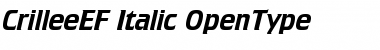 CrilleeEF Italic Font