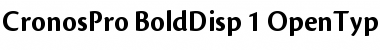 Download Cronos Pro Font