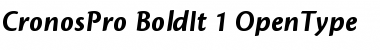 Download Cronos Pro Font