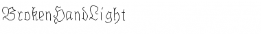 BrokenHandLight Regular Font