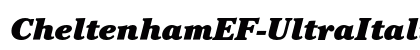 CheltenhamEF-UltraItalic Regular preview