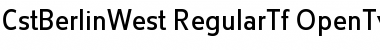 CstBerlinWest RegularTf Font