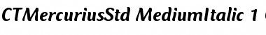 Mercurius CT Std Medium Italic Font