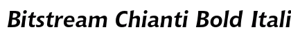 Bitstream Chianti Bold Italic OSF preview