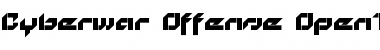 Cyberwar Offense Font