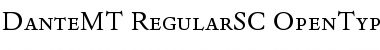 Dante MT Regular SC Font