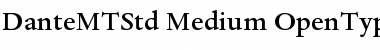 Dante MT Std Medium Font