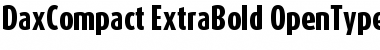 DaxCompact-ExtraBold Regular Font