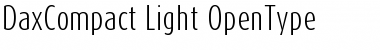 DaxCompact-Light Regular Font