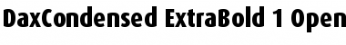 DaxCondensed ExtraBold Font