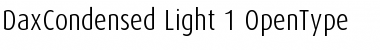 DaxCondensed Light Font