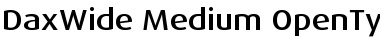DaxWide Medium Font