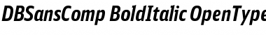 DB Sans Comp Bold Italic Font