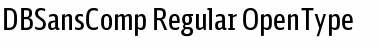 DB Sans Comp Regular Font