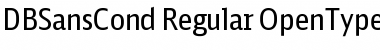 DB Sans Cond Regular Font