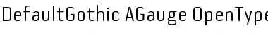 Download DefaultGothic-AGauge Font