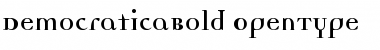 DemocraticaBold Regular Font