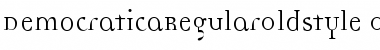 DemocraticaRegularOldstyle Medium Font