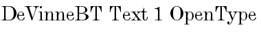 De Vinne Text Font