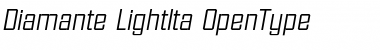 Download Diamante-LightIta Font
