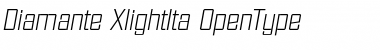 Diamante-XlightIta Regular Font