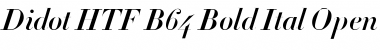 Didot HTF-B64-Bold-Ital Font