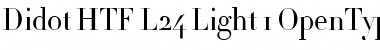 Didot HTF-L24-Light Font