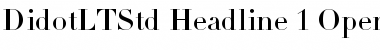 Didot LT Std Headline Font